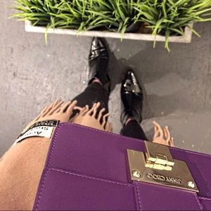 Purple Jimmy Choo Mini Rebel Crossbody Bag
